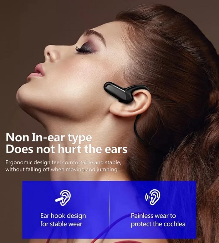 Audífonos Inalámbricos De Conducción Ósea Deportes Bluetooth