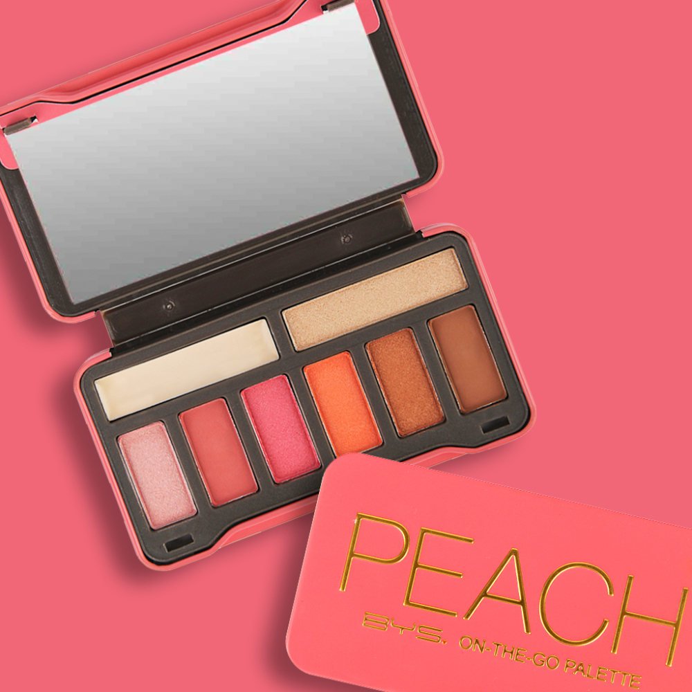Paleta De Sombras Para Ojos On The Go Peach 6 tonos Bys Cosmetics