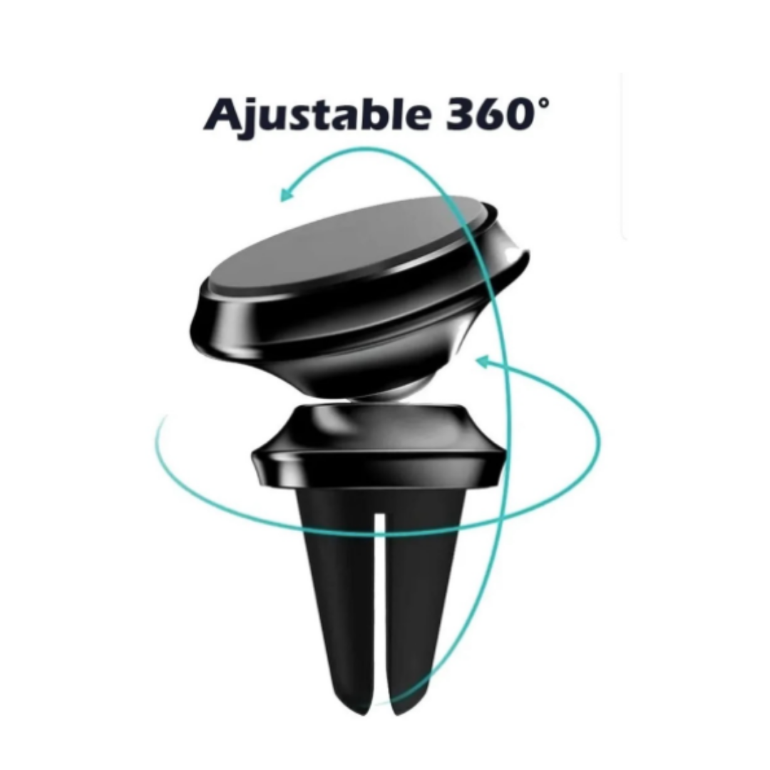 SOPORTE BASE PORTA CELULAR MAGNÉTICA - IMÁN PARA AUTO GIRATORIA UNIVERSAL