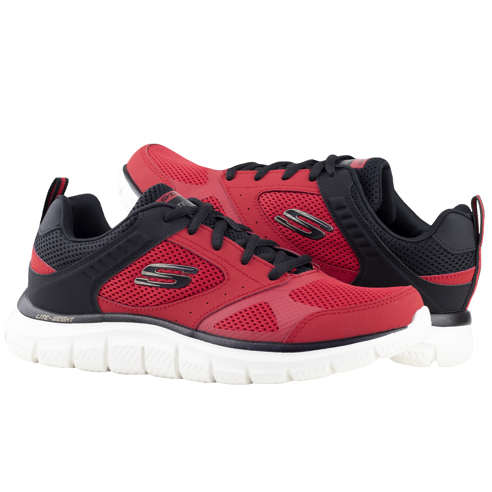 TENIS SKECHERS SPORT 232398 ROJO HOMBRE ORIGINAL MEMORY FOAM