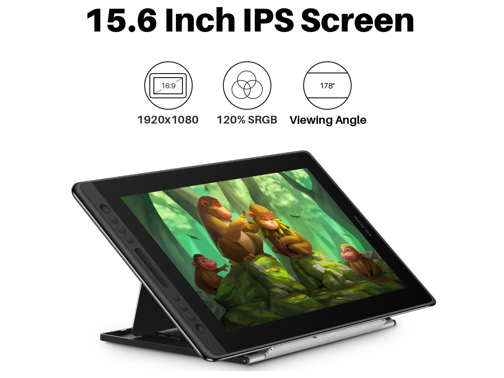Tableta Gráfica Monitor Huion Kamvas Pro 16 Premium Digital