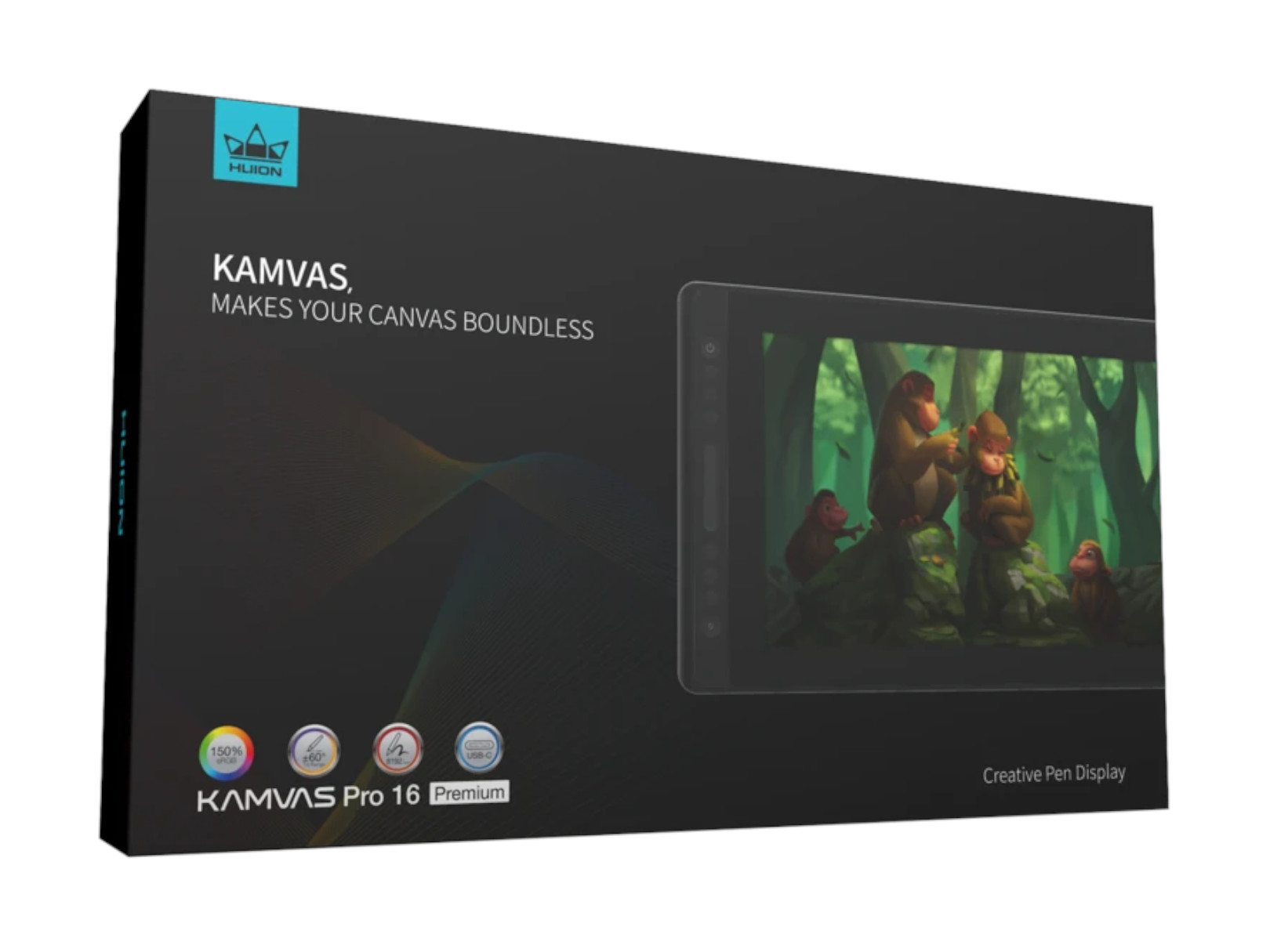 Tableta Gráfica Monitor Huion Kamvas Pro 16 Premium Digital
