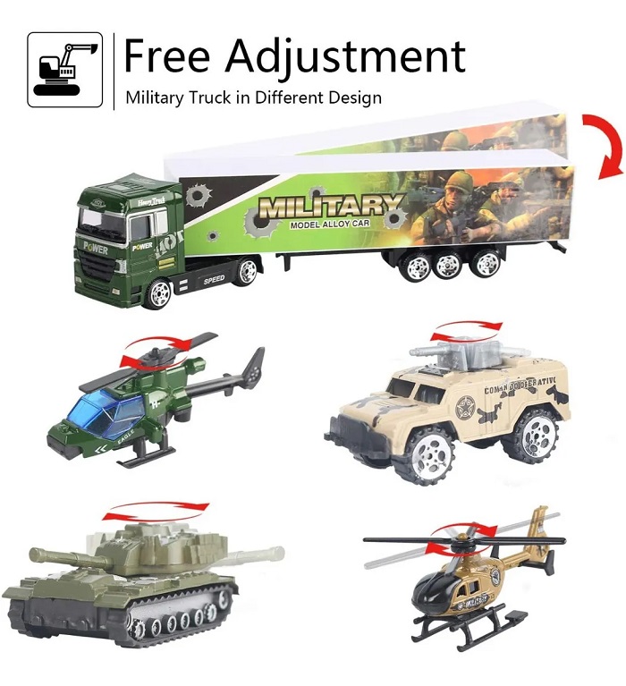 Juguetes De Camión De Bomberos 10 En 1 Verde Militar 