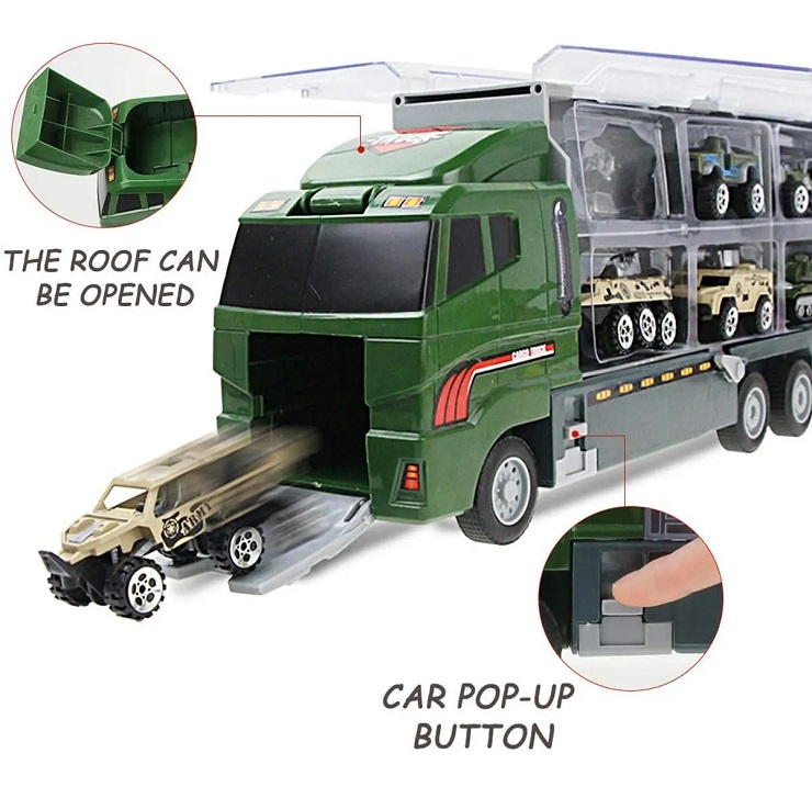 Juguetes De Camión De Bomberos 10 En 1 Verde Militar 