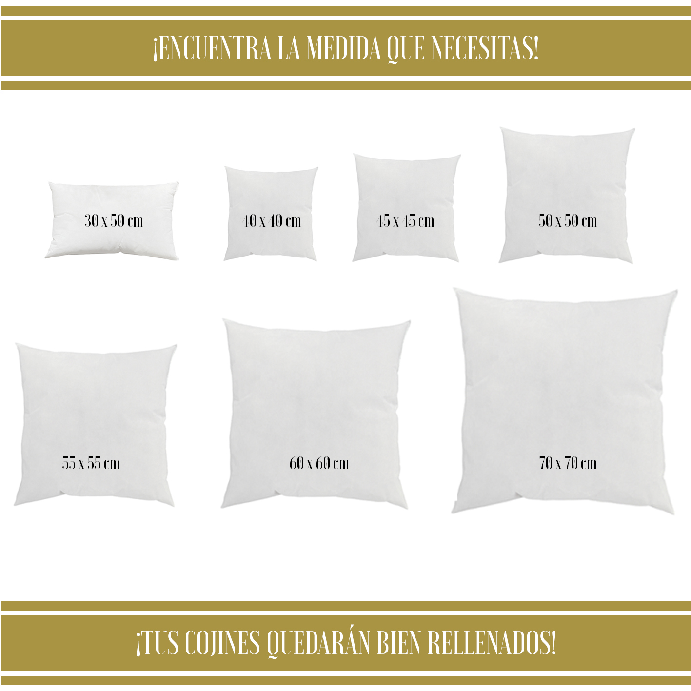 Relleno Premium Para Cojín Decorativo 45x45 Cm Marca Goût