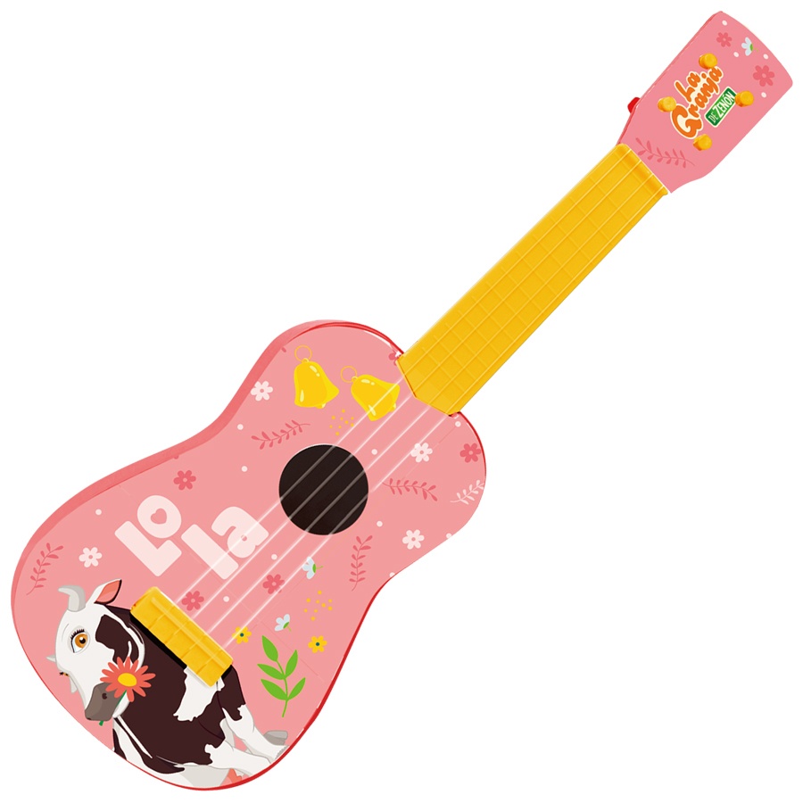 La Granja de Zenón Guitarra Infantil Juguete Ukelele 59 cm Vaca Lola El Reino Infantil