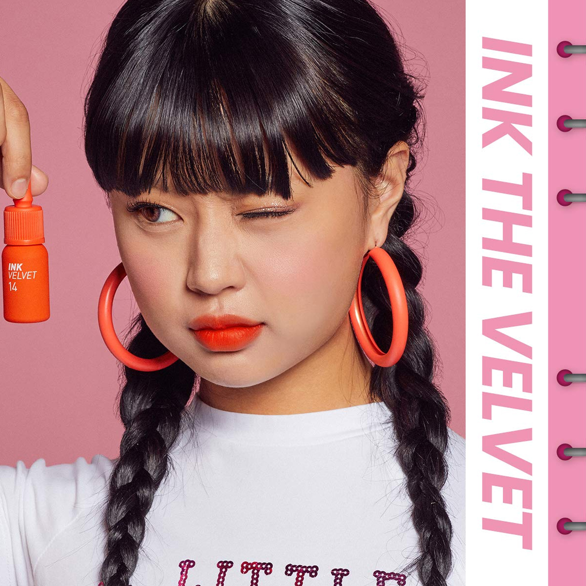  labial Tinta Coreana PeriPera InkVelvet Color 16 Rojo