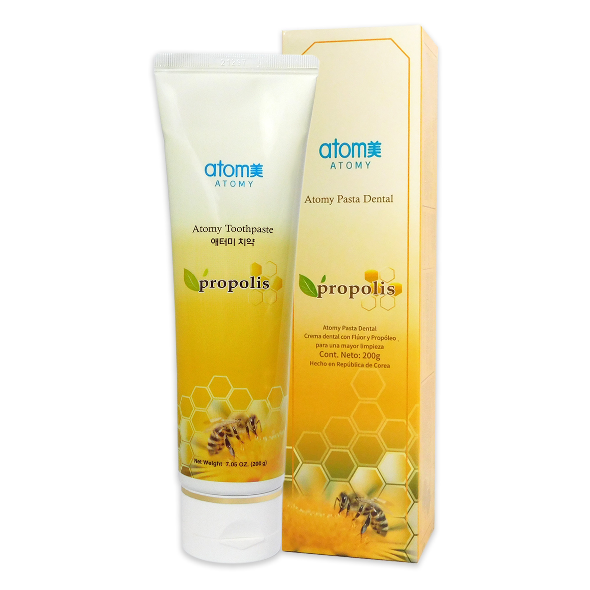 Atomy Pasta de Dientes Coreana Con Miel y Te Verde Para todo tu Familia 5pzs