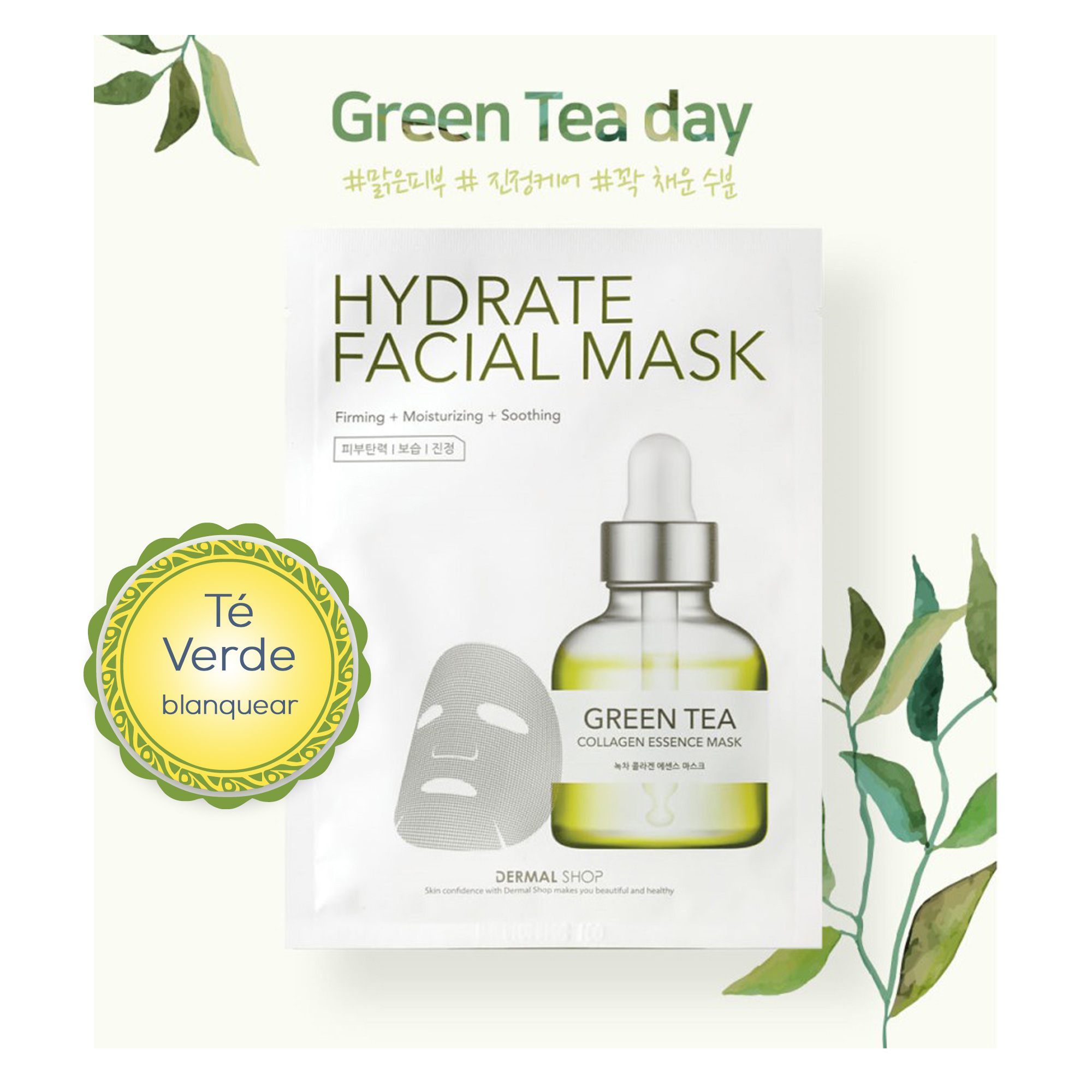 Derma Korea 7 Days Mascarilla Facial Coreana Para Hidratante Y