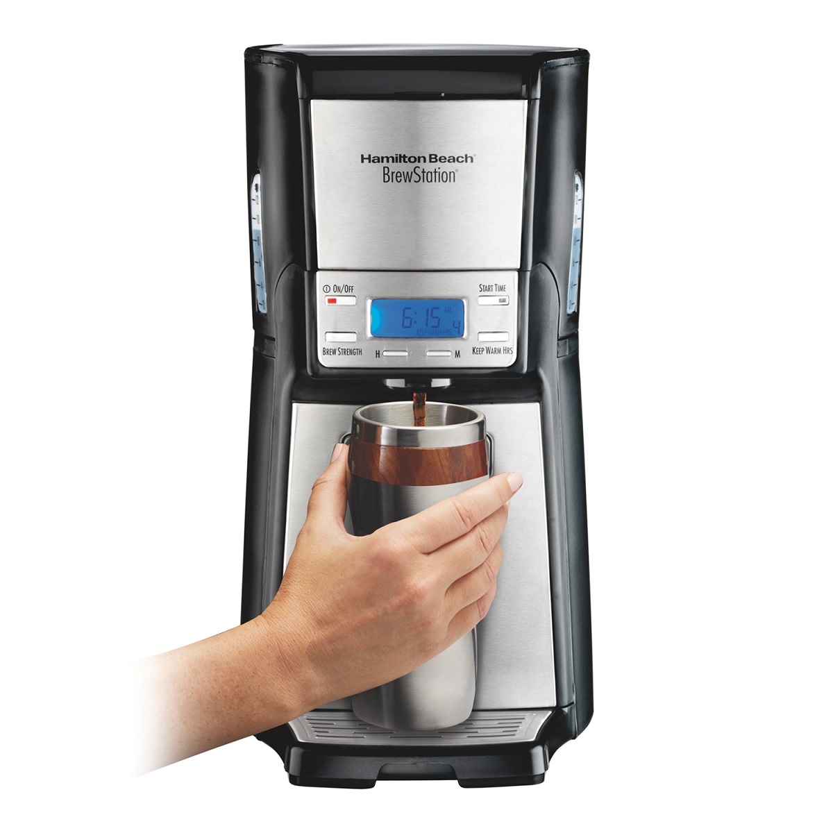 Cafetera Hamilton Beach 48465 12 Tazas Programable Negra