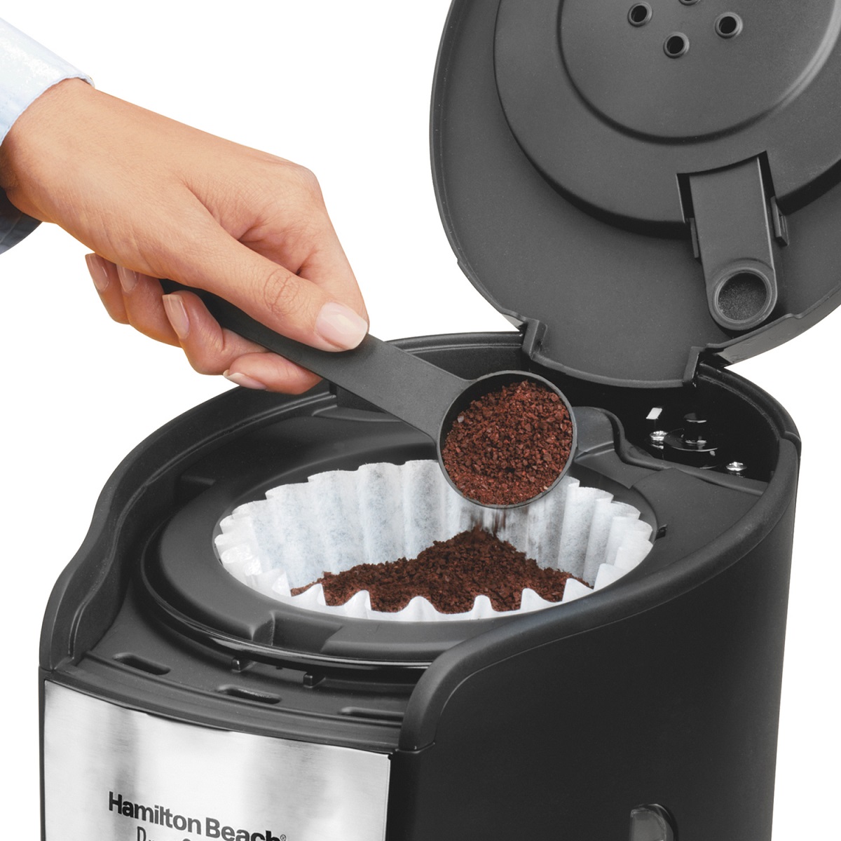 Cafetera Hamilton Beach 48465 12 Tazas Programable Negra