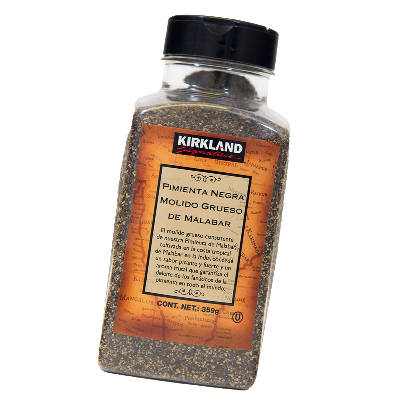 Pimienta Negra Molido Grueso Kirkland Signature 359g