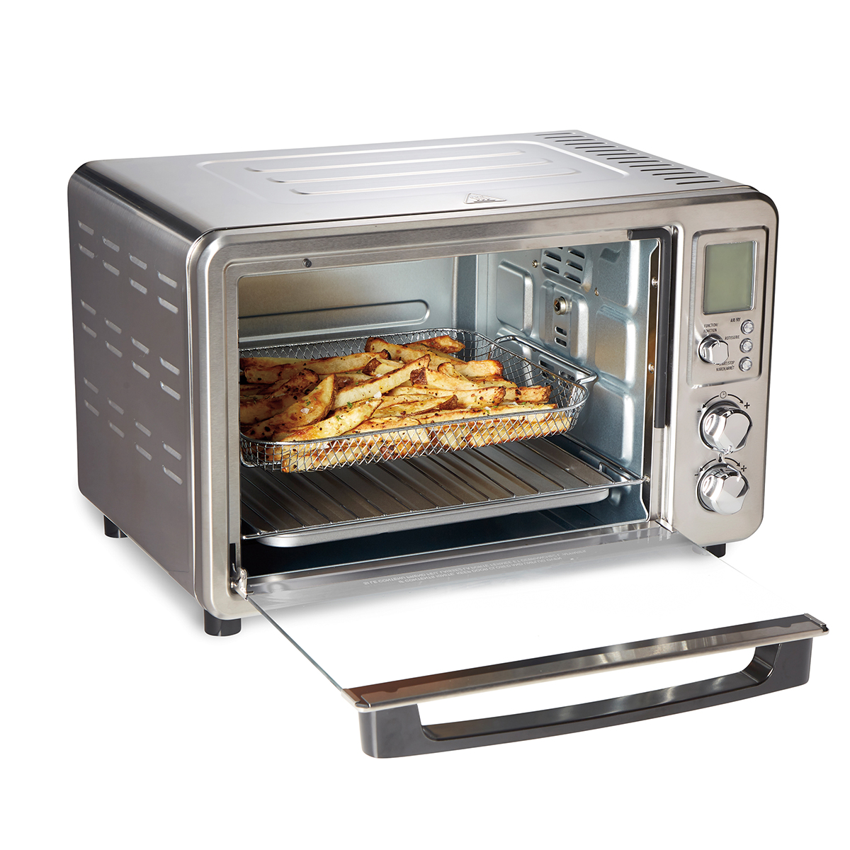 Horno Digital Hamilton Beach 31193 con Freidora de Aire y Rostizador Plata