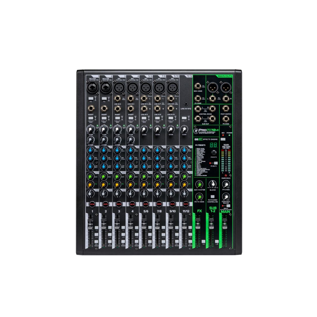 Mezcladora Mackie Profx12v3 Usb Profesional 12 Canales