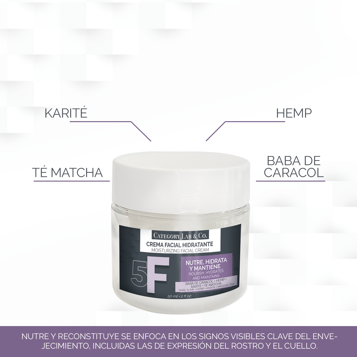 CREMA FACIAL HIDRATANTE BY CATEGORY LAB & CO