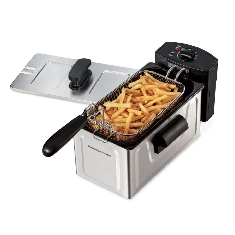Freidora Hamilton Beach 35210 2 Litros de Capacidad Plateada
