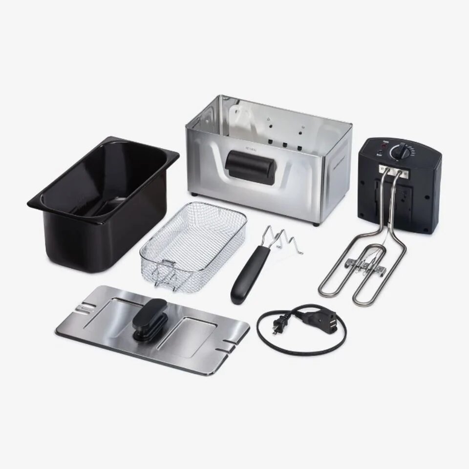 Freidora Hamilton Beach 35210 2 Litros de Capacidad Plateada