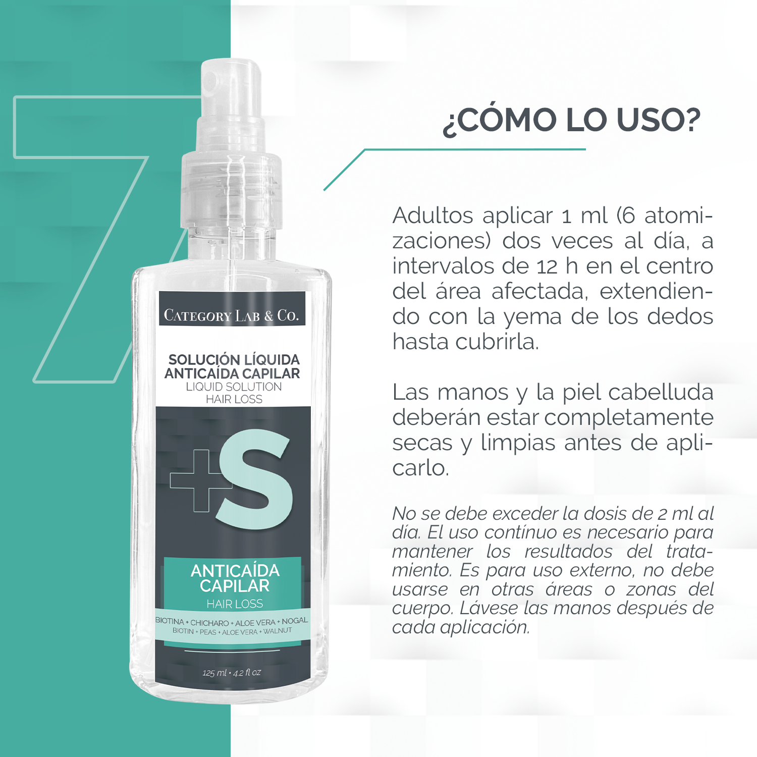 ANTICAIDA CAPILAR SOLUCION LIQUIDA BY CATEGORY LAB & CO