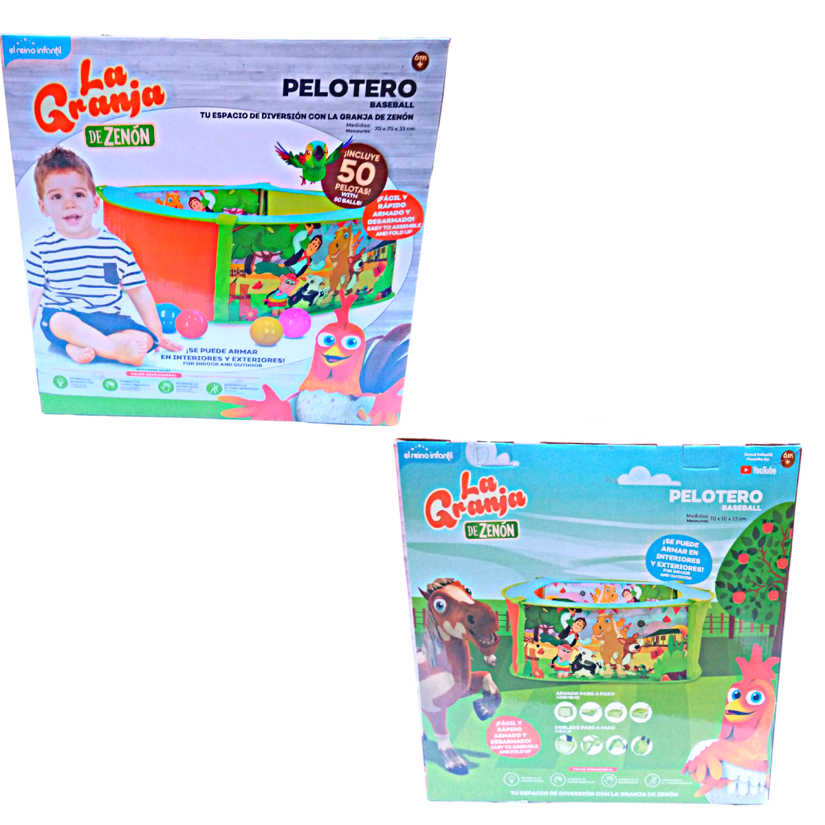 Alberca De Pelotas Incluye 50 Pelotas La Granja De Zenón