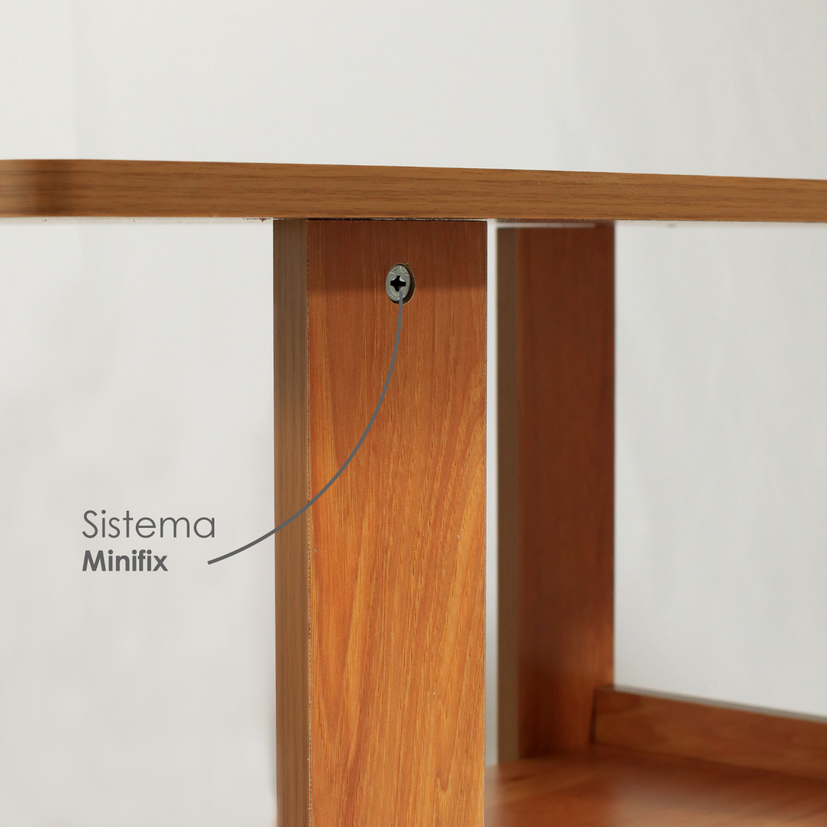 Ilios Innova Mesa de Centro para sala de estar Elegante mesa auxiliar con dos niveles resistente y estable. 