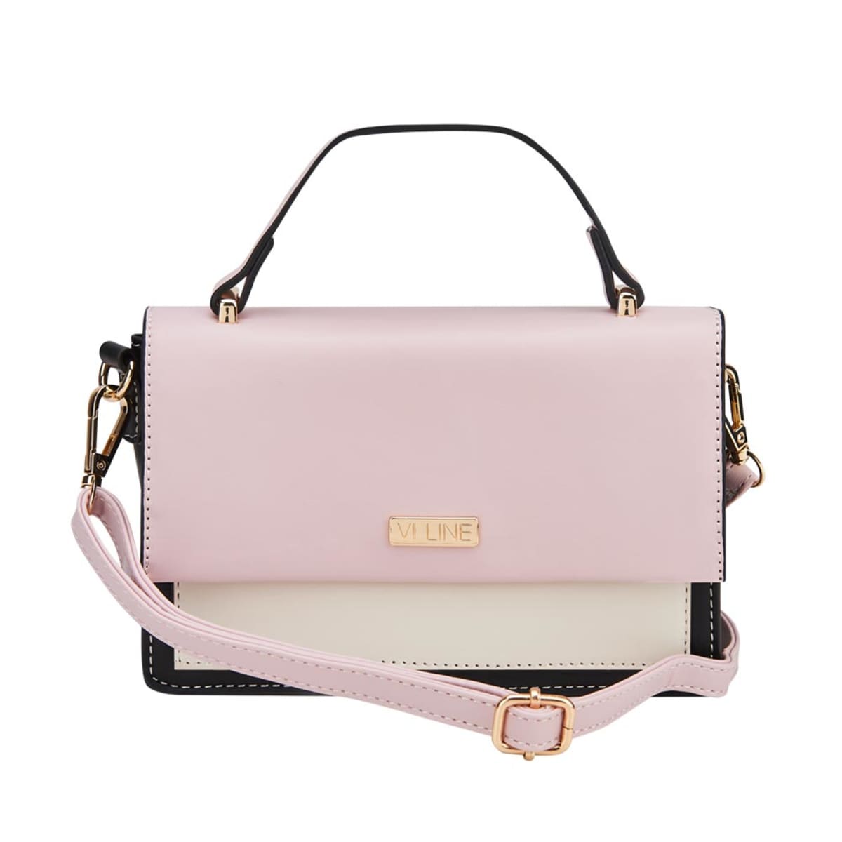 Bolso tipo clutch para mujer, color rosa, marca Vi Line, mod. 1032657