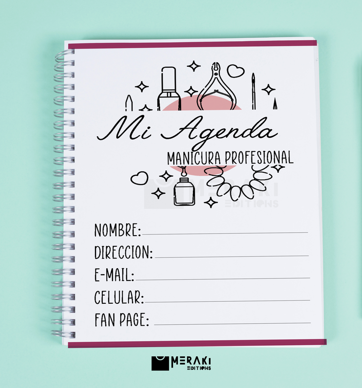 Agenda Manicure / Planner Salón De Uñas