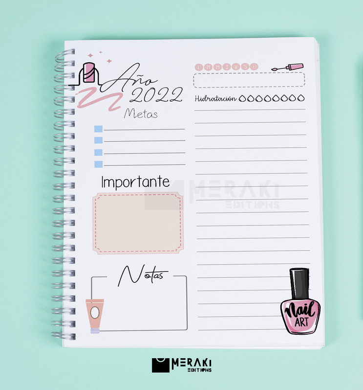 Agenda Manicure / Planner Salón De Uñas