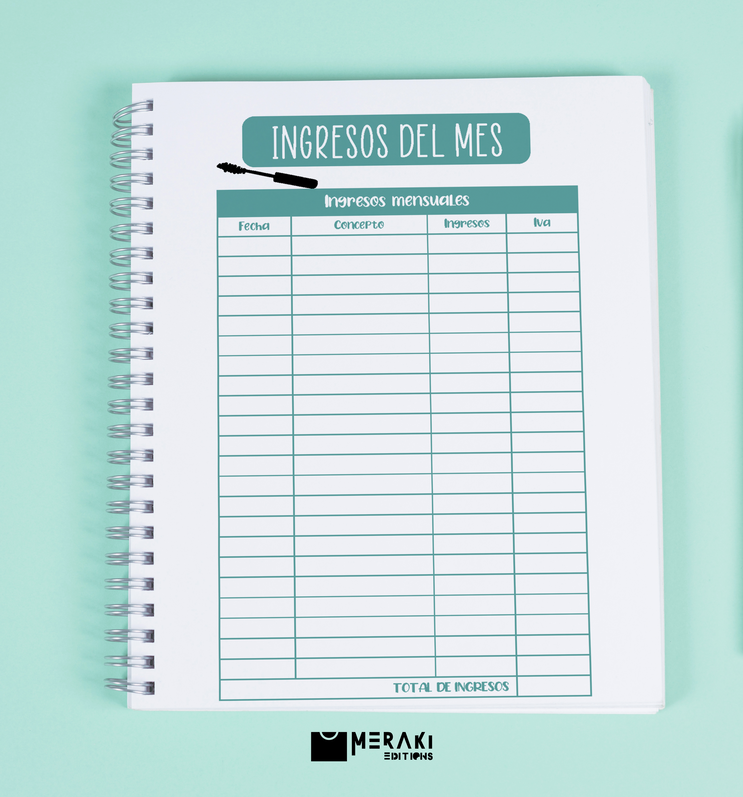 Agenda Para Citas Pestañas / Agenda Salón Belleza