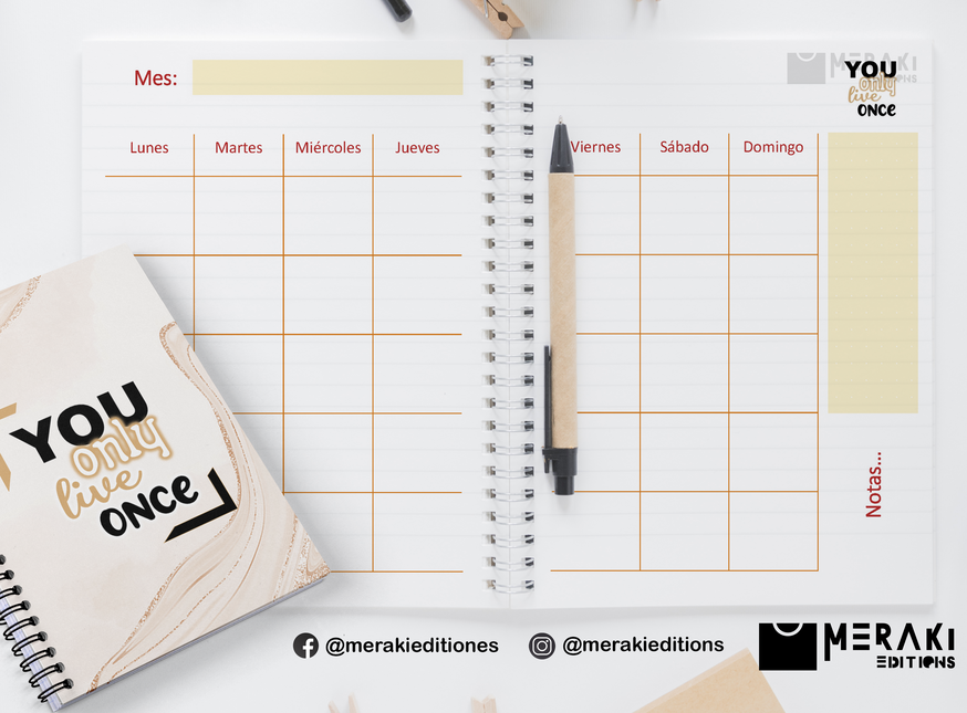 Agenda Para Citas Unisex Sin Fechas