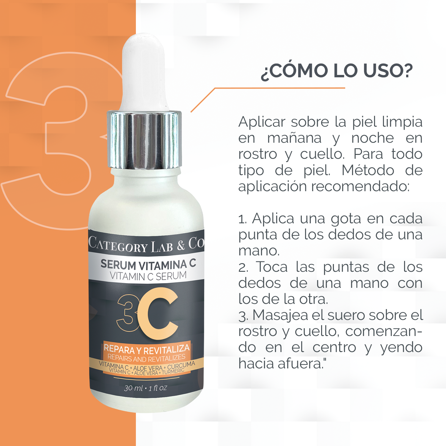 KIT SERUMS VITAMINA C Y SERUM ACIDO HIALURONICO BY CATEGORY LAB & CO
