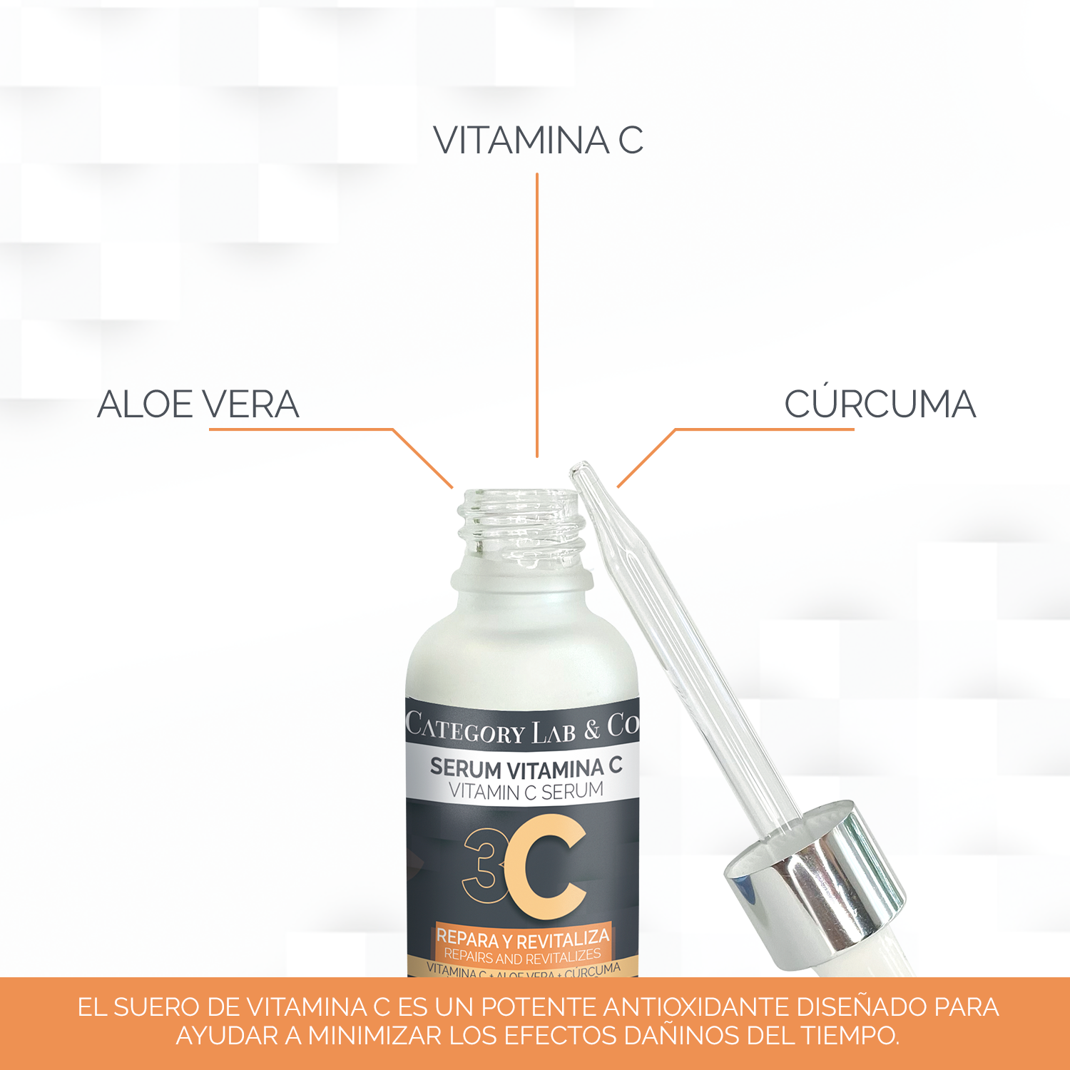 KIT SERUMS VITAMINA C Y SERUM ACIDO HIALURONICO BY CATEGORY LAB & CO