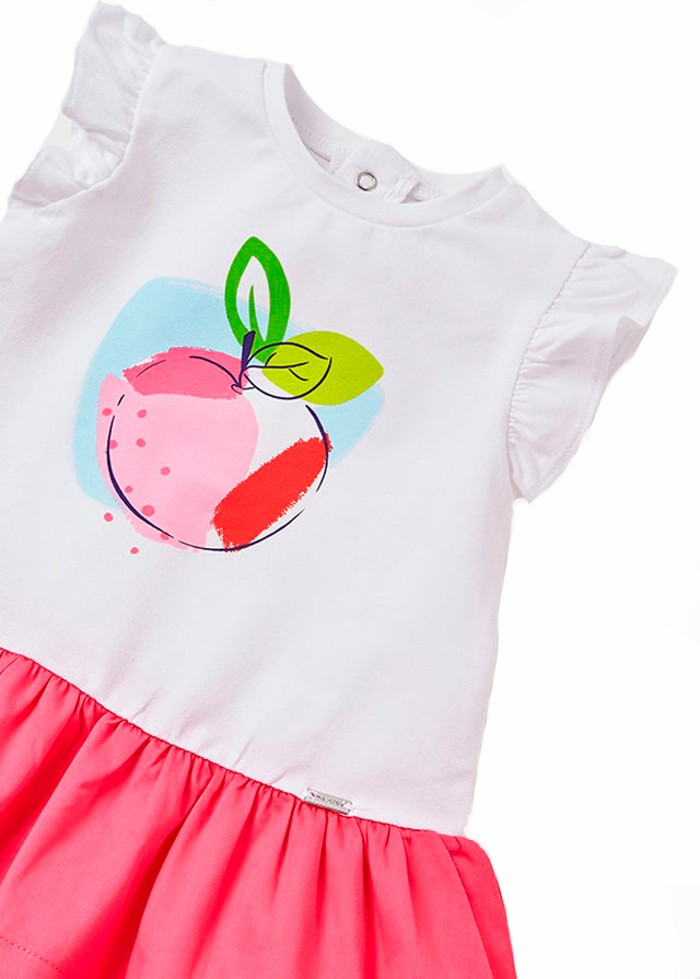 Vestido Mayoral combinado bebé niña