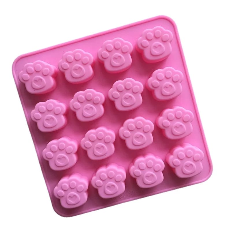 Molde De Silicon Huella De Perro Cachorro, Repostería, Jabón