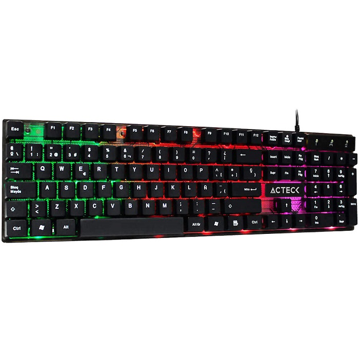 Teclado Acteck Aurean TA220G Alambrico LED USB Español AC-929615