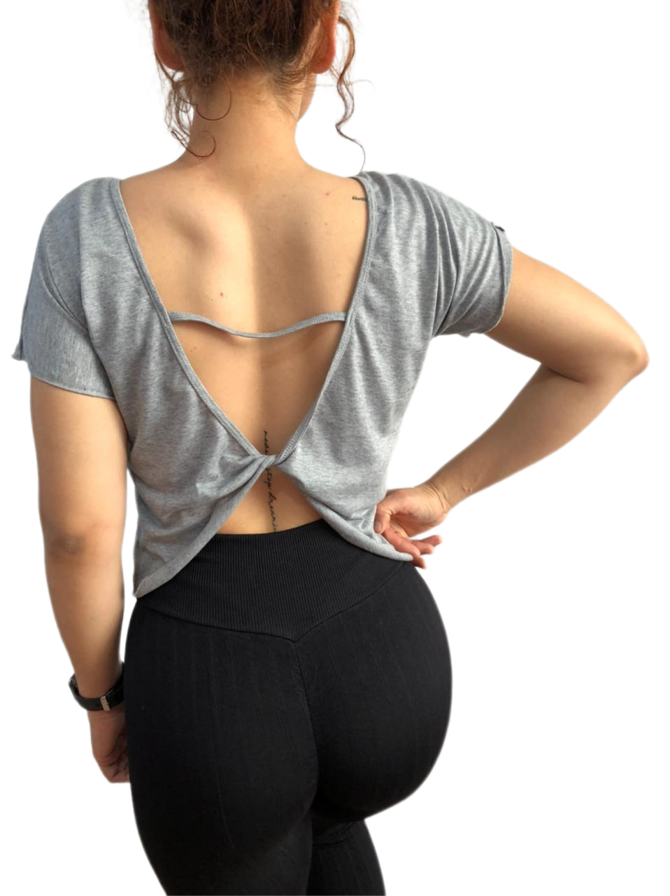 Blusa Deportiva Espalda Cruzada Playera Sport Algodón Favorito