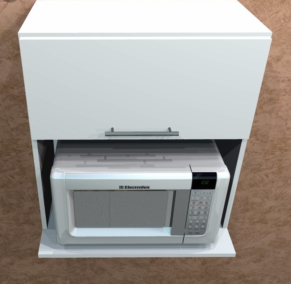 Alacena Gabinete Porta Microondas Para Colgar