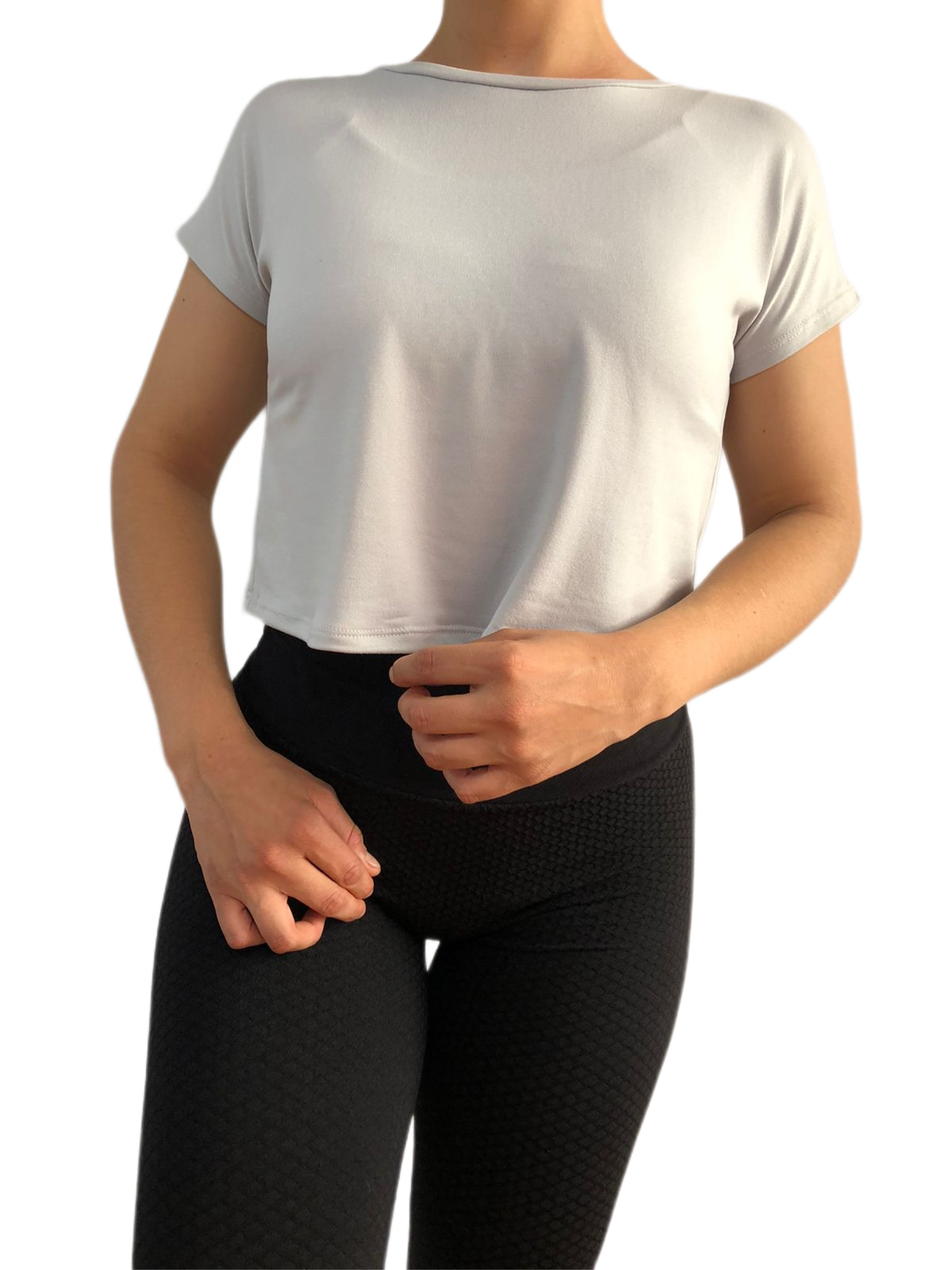 Blusa Mujer Strech Deportiva Mujer Croptop Largo