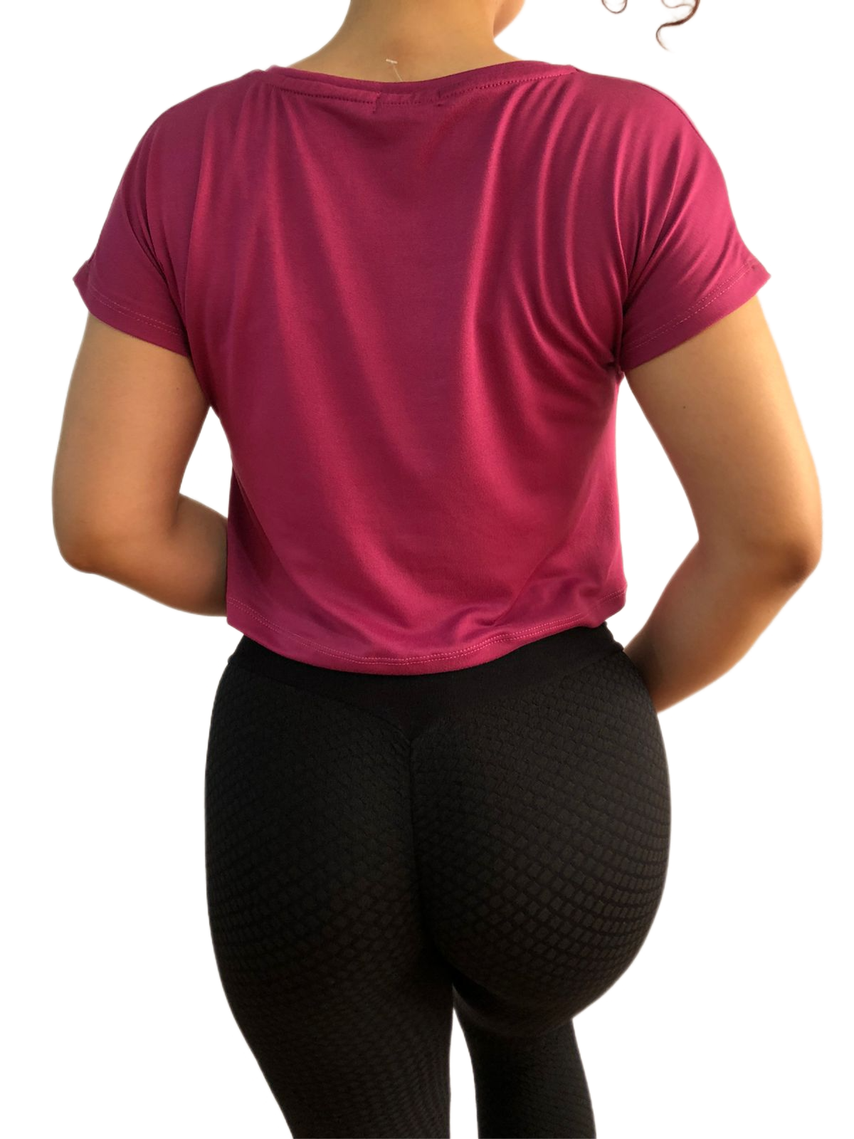 Blusa Mujer Strech Deportiva Mujer Croptop Largo