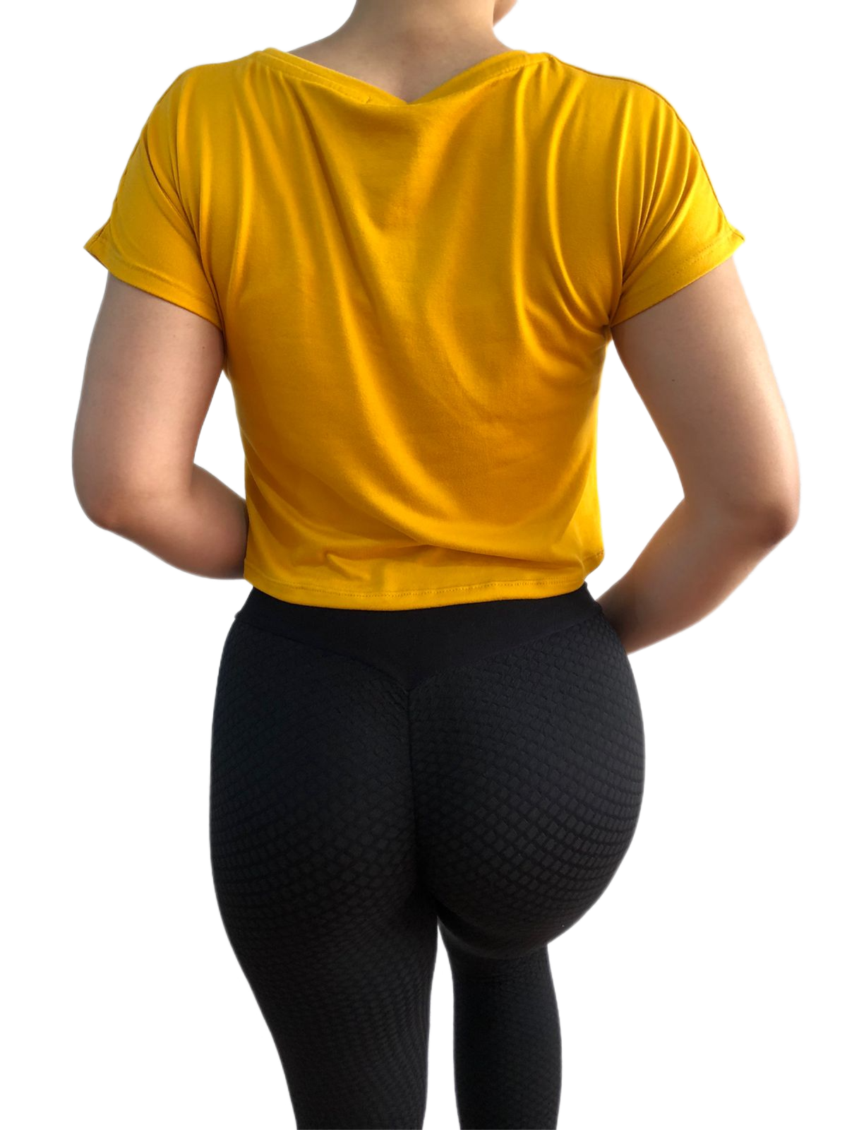 Blusa Mujer Strech Deportiva Mujer Croptop Largo