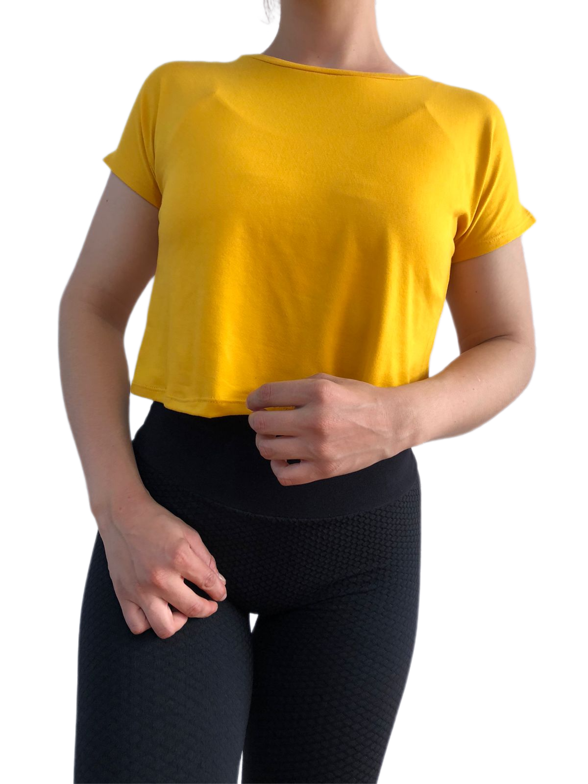 Blusa Mujer Strech Deportiva Mujer Croptop Largo