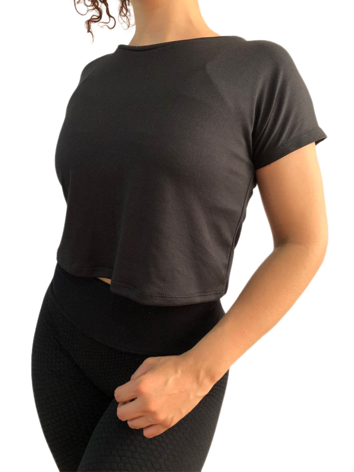 Blusa Mujer Strech Deportiva Mujer Croptop Largo