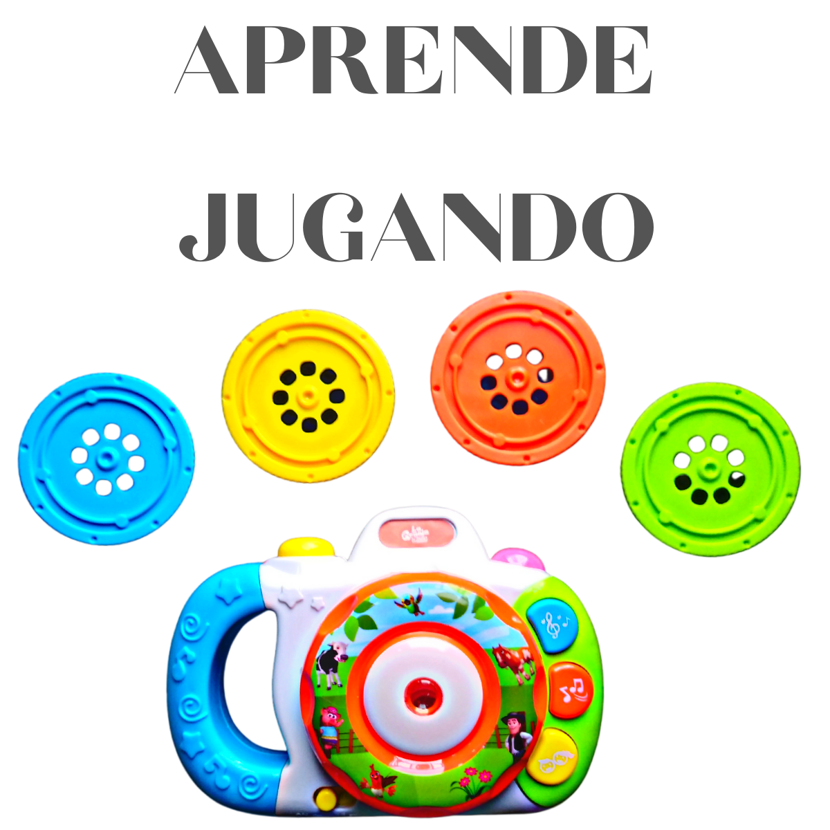 Cámara Proyectora Musical Con 32 Imágenes La Granja De Zenón