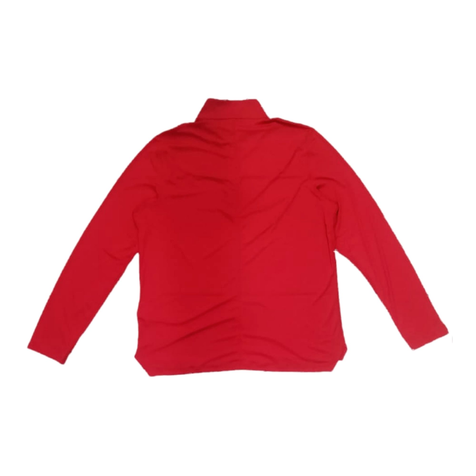 Chamarra Asics Deportiva Half Zip Roja Hombre Original 2011A012