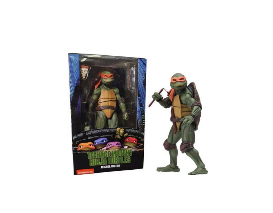 Set Figuras Neca Tortugas Ninja TMNT 7 Pulgadas 4 Pz Completo