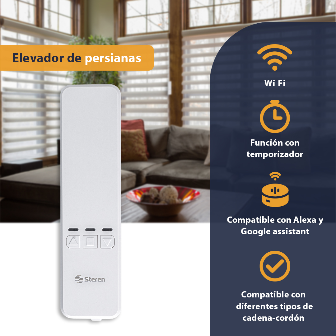 Elevador De Persianas Inteligente - Wifi-Steren