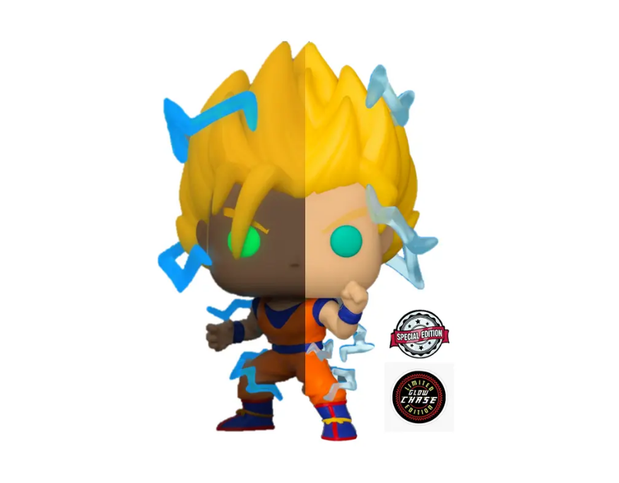 Funko Pop Super Saiyan Goku with Energy Chase Edición Especial Glow in the Dark Dragon Ball Z