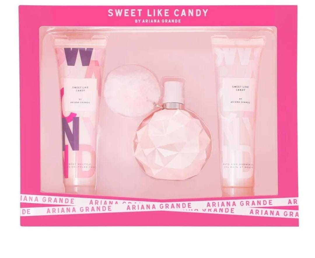 SET SWEET LIKE CANDY BY ARIANA GRANDE EDP 100ML, BODY 100ML Y GEL 100ML