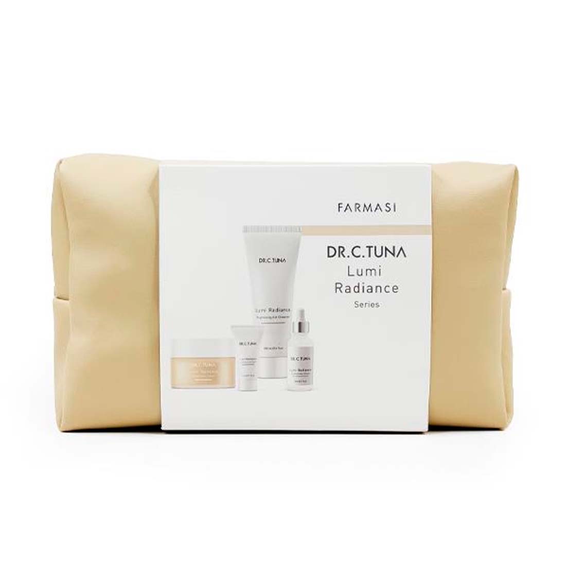 Set Dr. C. Tuna Farmasi Lumi Radiance Ilumina e Iguala el tono de la piel con Cosmetiquera