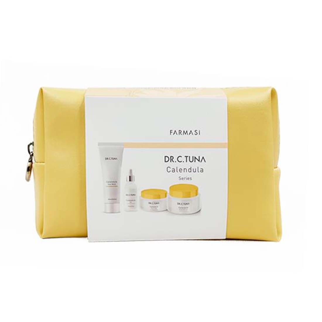 Set Dr. C. Tuna Calendula Nutrición e Hidratación para Piel Sensible con Cosmetiquera Farmasi