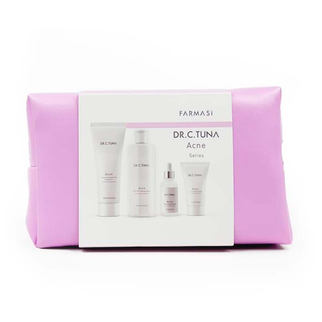 Set Farmasi Dr. C. Tuna Acne Aclaración de la piel purificador de poros con Cosmetiquera
